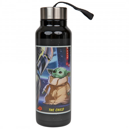 Star Wars The Mandalorian and Child Grogu 27 Ounce Steel Water Bottle